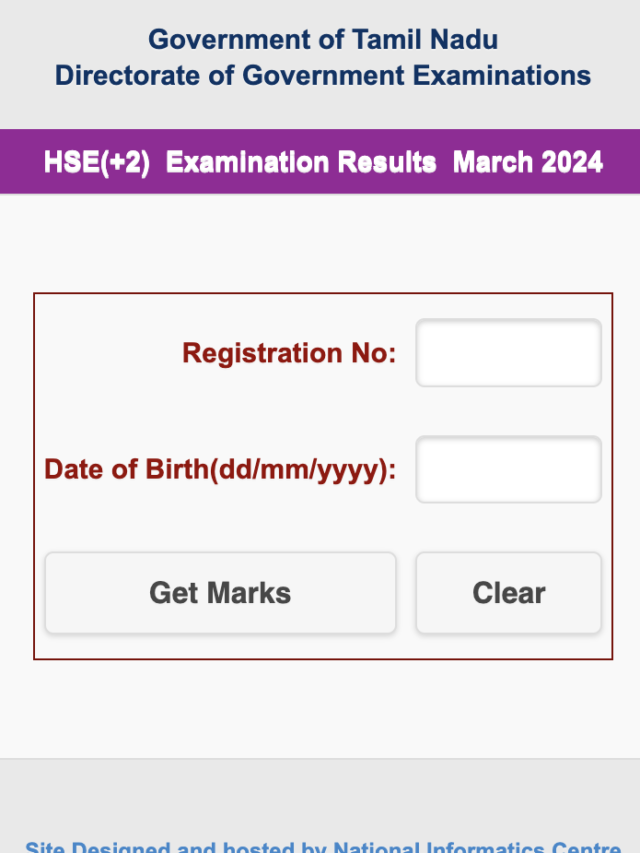 Check Your TN HSC 12th Result 2024 at tnresults.nic.in